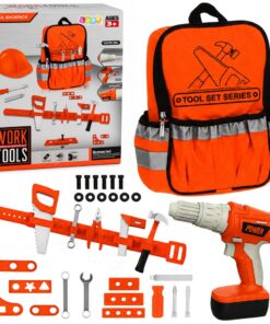 Vaikiškas įrankių rinkinys „DIY“ su kuprine