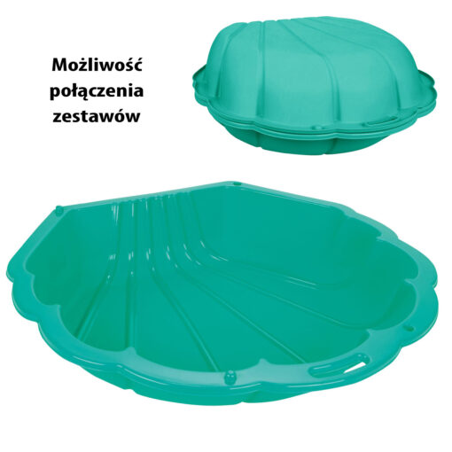 Woopie „Kriauklė“ smėlio dėžė 3‑in‑1