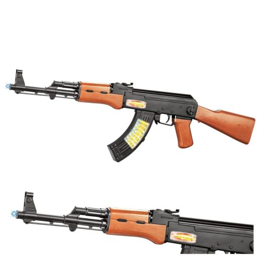 Žaislinis AK-47 automatas su garso ir šviesos efektais
