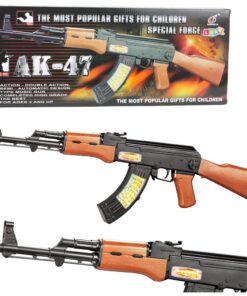 Žaislinis AK-47 automatas su garso ir šviesos efektais