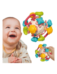 WOOPIE BABY spalvingas rutulio formos barškutis 4 viename
