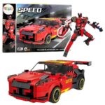 2‑in‑1 konstruktorius – sportinis GT3 automobilis ir futuristinis robotas