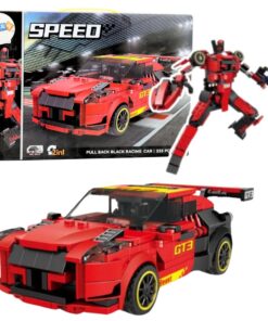 2‑in‑1 konstruktorius – sportinis GT3 automobilis ir futuristinis robotas