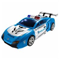 2‑in‑1 policijos robotas ir sportinis automobilis