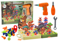 3D konstravimo rinkinys „Dinozaurai“ su gręžtuvu – išardymas ir surinkimas