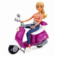 Anlily keliautoja – 30 cm lėlė su motoroleriu