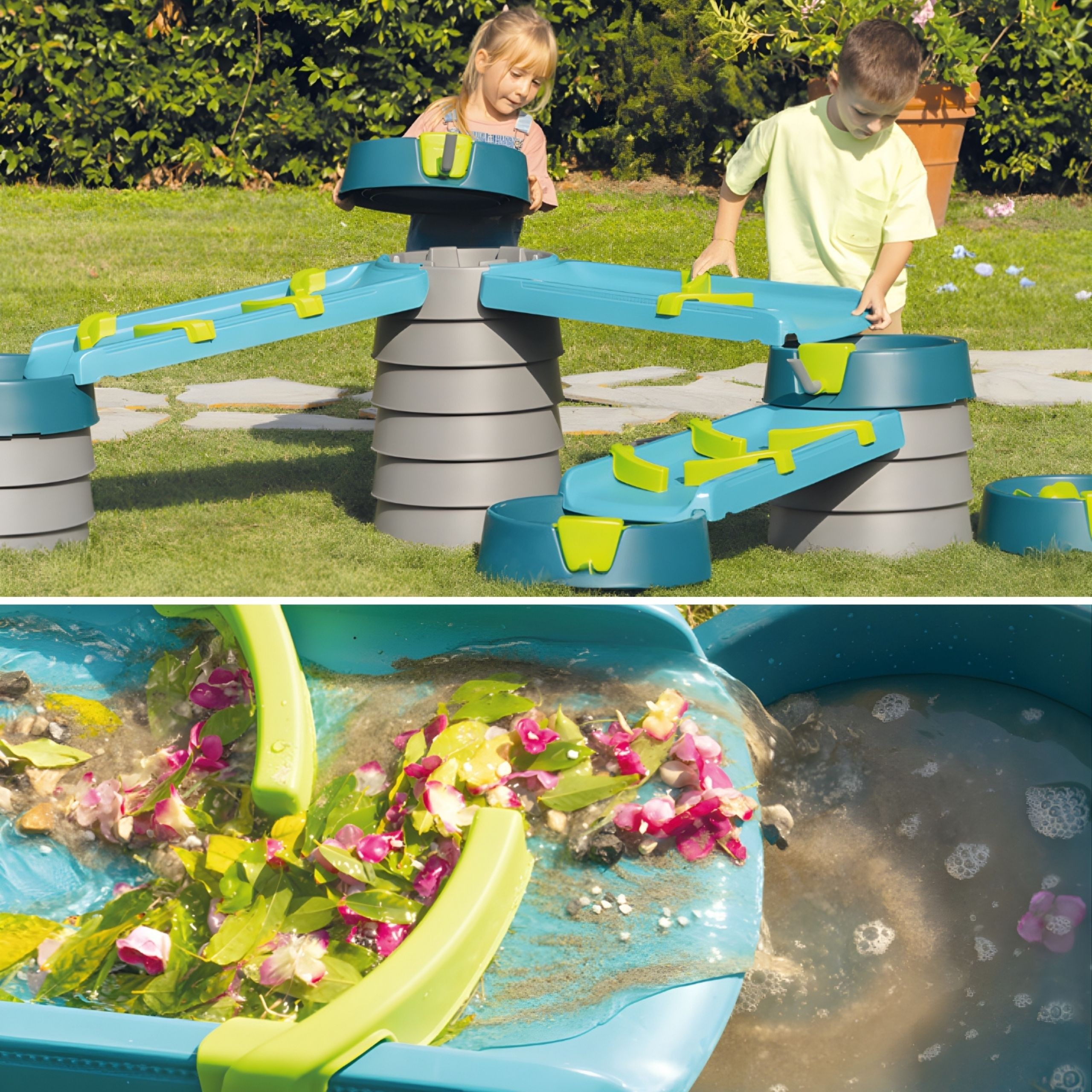 AquaPlay Mudway Flow vandens laboratorija su 360° talpomis ir 35 moduliais