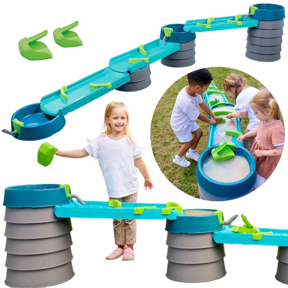 AquaPlay Mudway Flow vandens laboratorija su 360° talpomis ir 35 moduliais