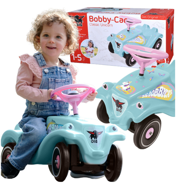 BIG Bobby Car Classic turkio spalvos mašinėlė su garsiniu signalu BIG Bobby Car Classic turkio spalvos mašinėlė su garsiniu signalu