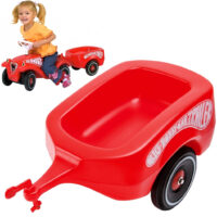 BIG raudona priekaba pasispiriamam automobiliui Bobby Car