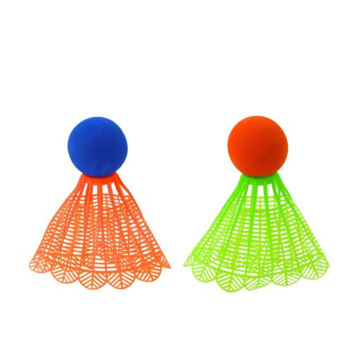Badmintono rinkinys vaikams – 2 raketės + 2 kamuoliukai‑plunksnelės