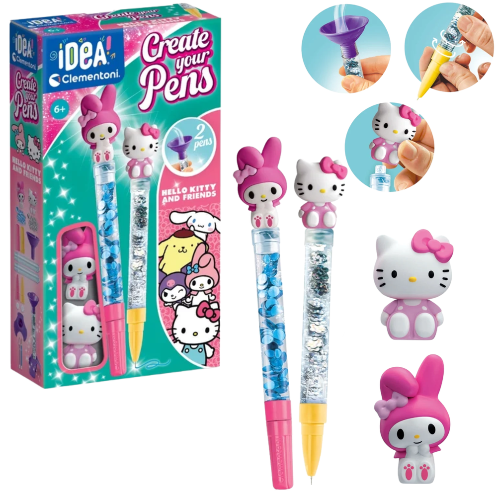Clementoni Hello Kitty ja s&otilde;prade loominguline pastakate komplekt - 2 pastakat