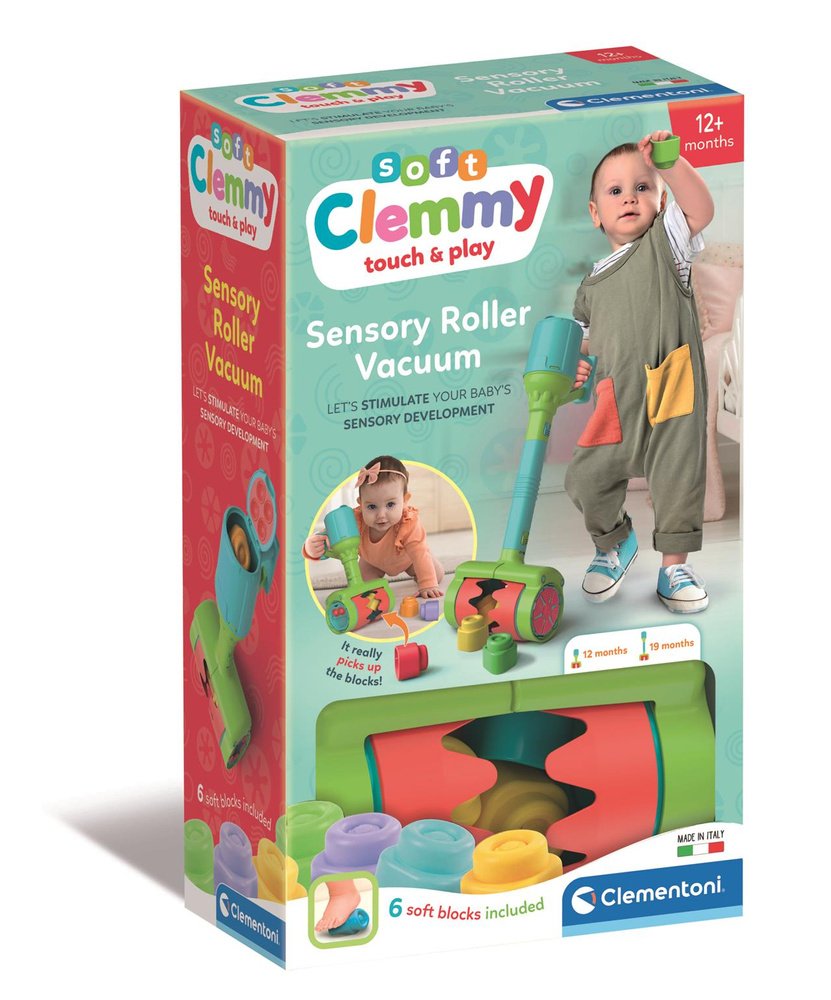Clementoni „Clemmy sensorinis dulkių siurblys su minkštomis kaladėlėmis“ Clementoni „Clemmy sensorinis dulkių siurblys su minkštomis kaladėlėmis“