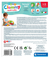 Clementoni „Clemmy sensorinis kamuolys su minkštomis kaladėlėmis“