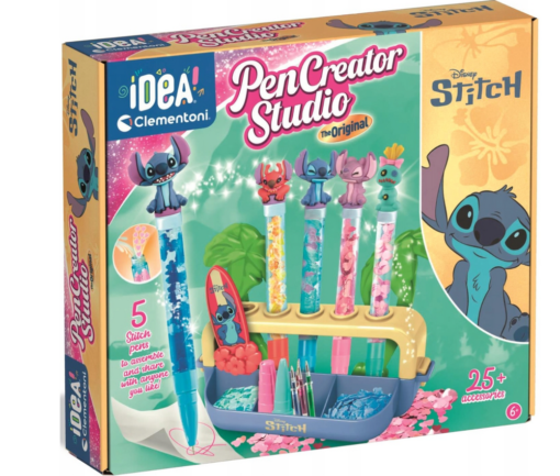 Clementoni „Disney Stitch Pen Factory“ – kūrybinė rašiklių gamybos stotelė