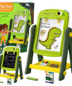 Dvipusė edukacinė magnetinė lenta – dinozauras