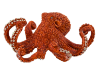 Gigantiško aštuonkojo figūrėlė „Orange“ 10 cm