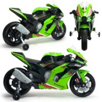 INJUSA „Kawasaki Ninja ZX‑R10“ – 12V elektrinis motociklas vaikams