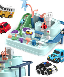 Interaktyvi automobilių nuotykių trasa su 4 mašinėlėmis
