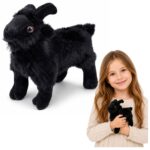 Juoda pliušinė ožka – 16 cm