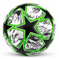 Juodai žalias treniruočių futbolo kamuolys – dydis 5