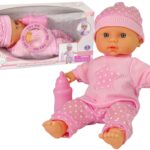 Lėlė „Sweet Baby“ su garsais ir rožiniu buteliuku