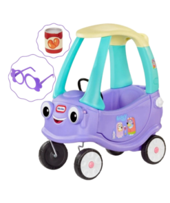 Little Tikes Cozy Coupe Bluey pasispiriama mašinėlė su 9 garsais