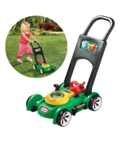 Little Tikes mechaninė žaislinė vejapjovė su garso efektu ir kanistru