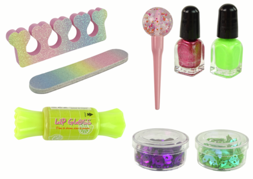 Makiažo ir nagų dekoravimo rinkinys „Candy“ – 9 dalys