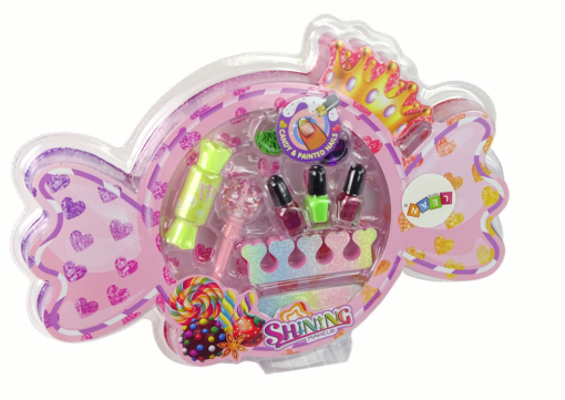 Makiažo ir nagų dekoravimo rinkinys „Candy“ – 9 dalys