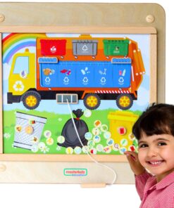 Masterkidz medinė edukacinė lenta – Atliekų rūšiavimas