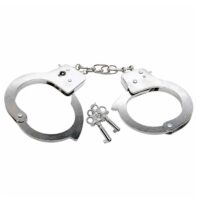 Metaliniai policijos antrankiai su rakteliais – vaikiškas žaislas
