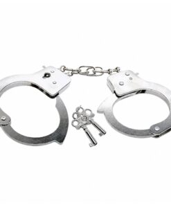 Metaliniai policijos antrankiai su rakteliais – vaikiškas žaislas