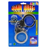 Metaliniai policijos antrankiai su rakteliais – vaikiškas žaislas