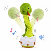 Muzikinė pliušinė gyvatė su garso pakartojimo funkcija