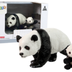 Pandos figūrėlių rinkinys – suaugusi panda ir jauniklis