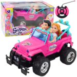 RC bekelės automobilis su 2 lėlėmis