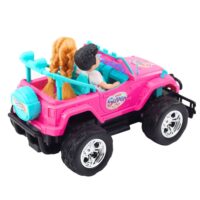 RC bekelės automobilis su 2 lėlėmis