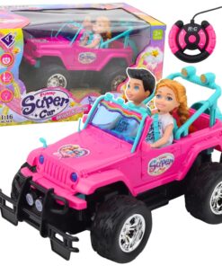 RC bekelės automobilis su 2 lėlėmis