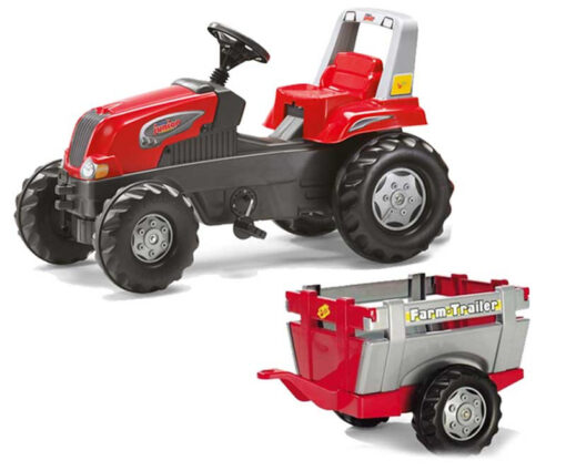 Rolly Toys RollyJunior RT pedalinis traktorius su priekaba vaikams