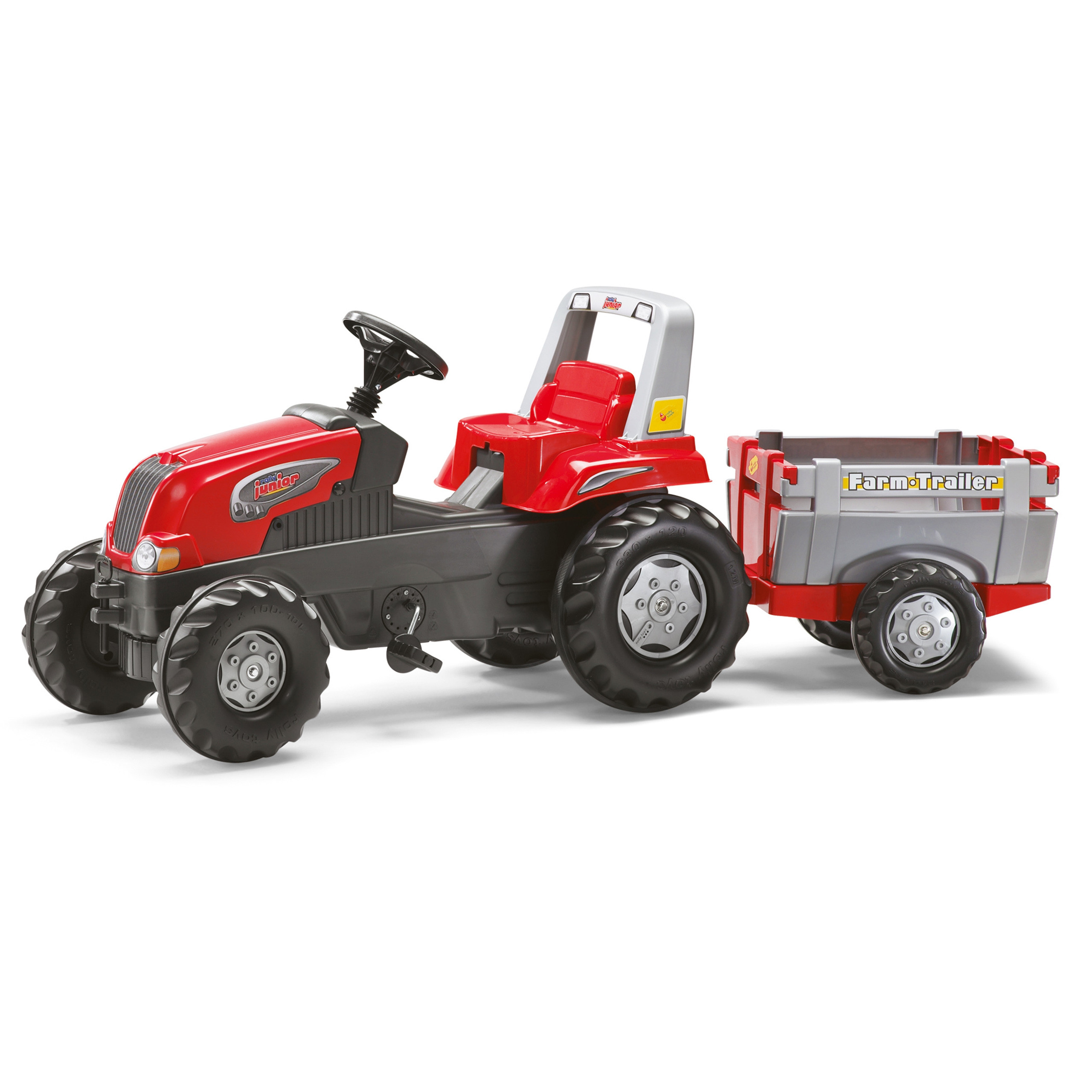 Rolly Toys RollyJunior RT pedalinis traktorius su priekaba vaikams