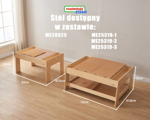 STEM Masterkidz edukacinis stalas + 359 elementai