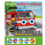 Kokios mašinos padeda mieste. 5 mašinų garsai. Mirksintys žibintai