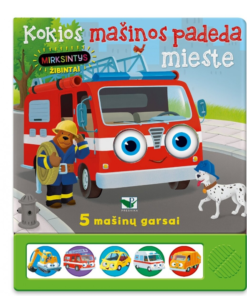 Kokios mašinos padeda mieste. 5 mašinų garsai. Mirksintys žibintai