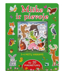 „Miške ir pievoje“ – interaktyvi knygelė su 20 magnetukų
