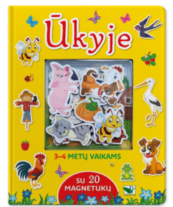 „Ūkyje“ – interaktyvi knygelė su 20 magnetukų
