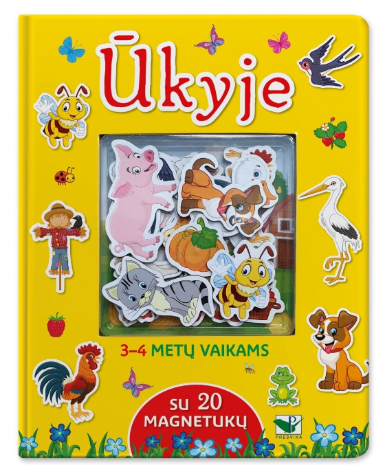 „Ūkyje“ – interaktyvi knygelė su 20 magnetukų