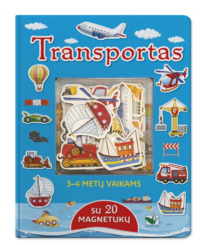„Transportas“ – interaktyvi knygelė su 20 magnetukų