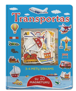 „Transportas“ – interaktyvi knygelė su 20 magnetukų