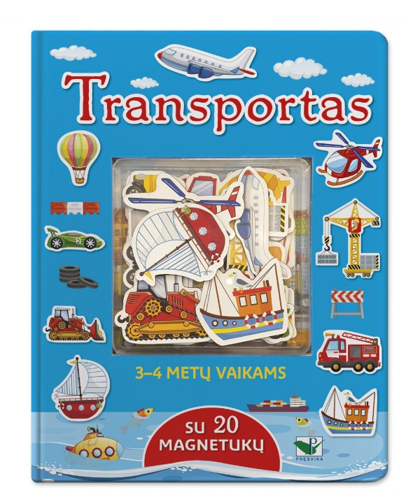 „Transportas“ – interaktyvi knygelė su 20 magnetukų